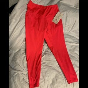 pink high waist workout leggings